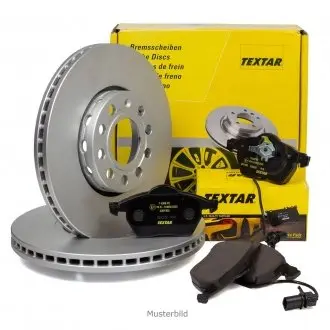 92106105 Диск гальмівний (передній) Audi A4/A6/VW Passat 00-09 (312х25) PRO+ TEXTAR підбір по vin на Brocar