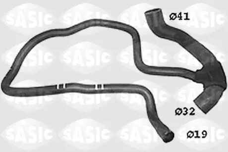SWH6720 Патрубок системи охолодження SASIC підбір по vin на Brocar