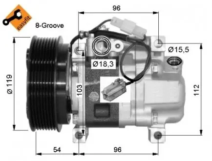 32688G Компресор NRF підбір по vin на Brocar