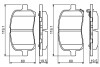 0986494306 Комплект тормозных колодок, дисковый тормоз BOSCH підбір по vin на Brocar