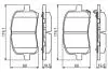 0986494306 Комплект тормозных колодок, дисковый тормоз BOSCH підбір по vin на Brocar