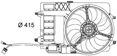 CFF29000S WENTYLATOR CHŁODNICY MINI COOPER 03- MAHLE / KNECHT підбір по vin на Brocar