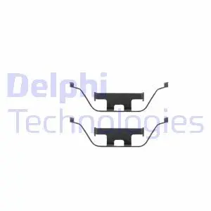 LX0295 Комплектуючі, колодки дискового гальма DELPHI підбір по vin на Brocar