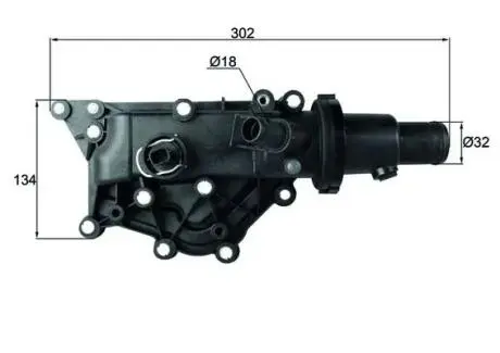 TH5983 Термостат, охолоджувальна рідина MAHLE / KNECHT підбір по vin на Brocar