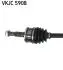 VKJC5908 PÓŁOŚ OPEL ASTRA J 1,4/1,6 LE 618MM SKF підбір по vin на Brocar