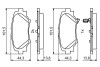 0986494803 Колодки тормозные (задние) Mazda 3 13- BOSCH підбір по vin на Brocar