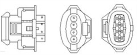 466016355133 Лямбда-зонд (количество проводов 4, 1500mm) FIAT CROMA 2.2 06.05- MAGNETI MARELLI подбор по vin на Brocar