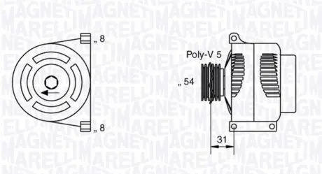 063377426010 Генератор MAGNETI MARELLI підбір по vin на Brocar