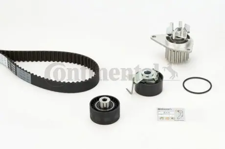 CT1101WP1 Комплект ГРМ + помпа Citroen C4/Peugeot 307 1.4 16V 03- (25x135z) CONTITECH подбор по vin на Brocar
