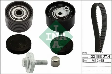 530064010 Комплект ГРМ Renault Kangoo/Duster 1.6 16V 01-, (132x27) INA подбор по vin на Brocar