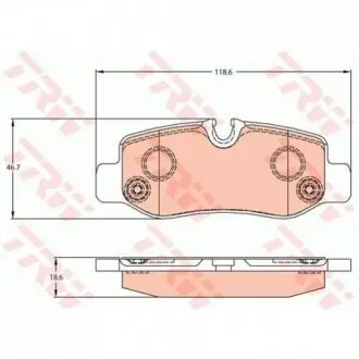 GDB2102 Тормозные колодки дисковые TRW підбір по vin на Brocar