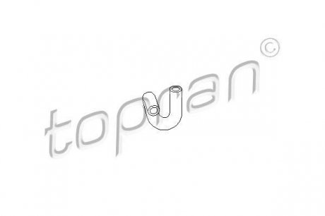107304 Шланг радиатора (система охлаждения) TOPRAN підбір по vin на Brocar