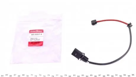 WS0357A Датчик зносу гальмівних колодок (передніх) Audi A7/Q5 08- QUICK BRAKE підбір по vin на Brocar