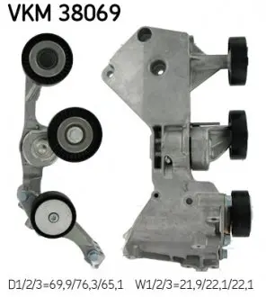 VKM38069 Натяжитель ремня W168 01- SKF подбор по vin на Brocar