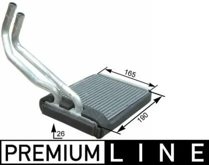 AH177000P Радіатор пічки HYUNDAI TERRACAN 01-06 MAHLE / KNECHT підбір по vin на Brocar