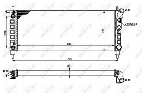 50242 Теплообменник NRF подбор по vin на Brocar