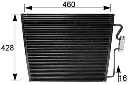 AC154001S SKRAPLACZ KLIMATYZACJI BMW E38 728 MAHLE / KNECHT подбор по vin на Brocar