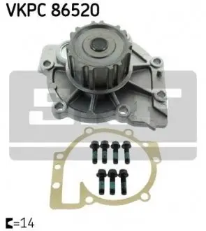 VKPC86520 Помпа водяная SKF підбір по vin на Brocar