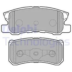 LP2483 Тормозные колодки DELPHI підбір по vin на Brocar