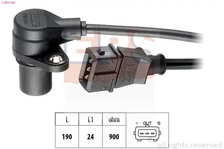 1953180 Датчик обертів двигуна Accord V,VI,Civic VI,Freelander,Rover 200/400/600,25,45 EPS підбір по vin на Brocar