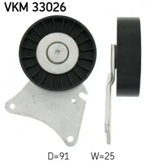 VKM33026 Ролик модуля натяжителя ремня SKF подбор по vin на Brocar