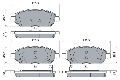 0986494906 Тормозные колодки, дисковые BOSCH подбор по vin на Brocar