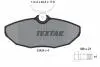 2342401 Гальмівні колодки, дискове гальмо (набір) TEXTAR підбір по vin на Brocar
