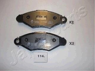 PA114AF Тормозные колодки передн. Kubistar 03-,Renault Kangoo -97 JAPANPARTS подбор по vin на Brocar