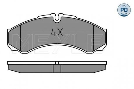 0252912120PD Комплект тормозных колодок MEYLE підбір по vin на Brocar