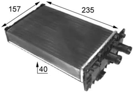 AH48000S Радиатор печки VW T4 90-03 (-AC) алюминиевый MAHLE / KNECHT подбор по vin на Brocar