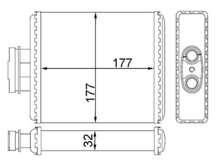 AH75000S NAGRZEWNICA VW POLO / SKODA FABIA MAHLE / KNECHT підбір по vin на Brocar