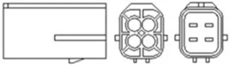466016355132 Лямбда-зонд (кількість проводів 4, 585mm) KIA CARENS II 1.8 07.02- MAGNETI MARELLI підбір по vin на Brocar