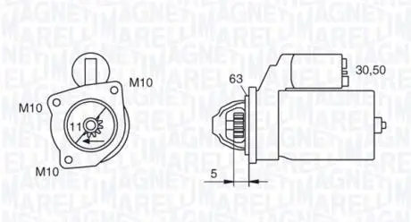 063721377010 Стартер MAGNETI MARELLI підбір по vin на Brocar