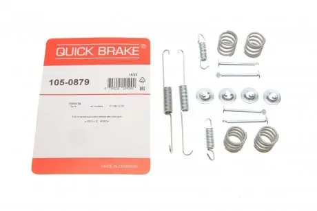 1050879 Комплект пружинок колодок стояночного гальма QUICK BRAKE підбір по vin на Brocar
