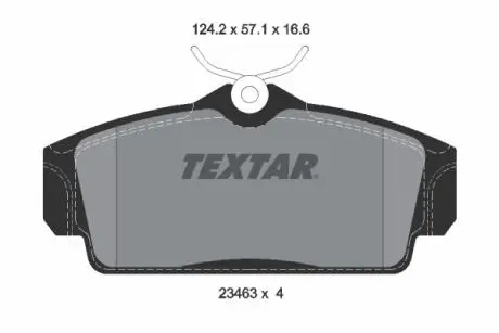 2346302 Комплект тормозных колодок, дисковый тормоз TEXTAR подбор по vin на Brocar