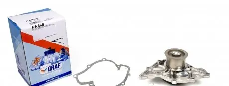 PA868 Помпа воды Audi A4-A8/VW Passat/Skoda SuperB 2.5TDI/quattro 97-05 (R/B) (5 лоп.) GRAF підбір по vin на Brocar