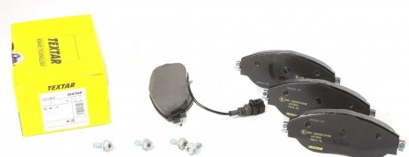 2473803 Колодки тормозные (передние) Audi A3/Skoda Octavia III/VW Passat/Golf 13- (TRW) Q+ (с датчиком) TEXTAR подбор по vin на Brocar