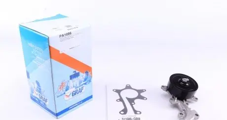 PA1086 Помпа воды Toyota Corolla/Auris/Yaris/Urban Cruiser 1.3/1.33 07- (R/B) (6 лоп) GRAF подбор по vin на Brocar