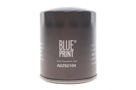 ADZ92104 Фільтр масла BLUE PRINT підбір по vin на Brocar