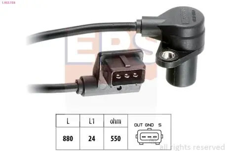 1953158 Датчик оборотов двигателя 316I 94- EPS подбор по vin на Brocar