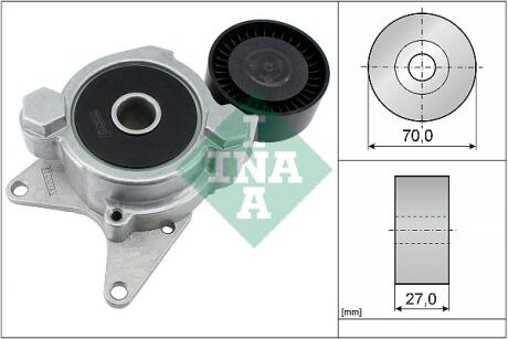 534017410 Натяжитель ремня генератора Toyota Rav4 2.0/2.2D 06-/Lexus IS 05-12 INA подбор по vin на Brocar