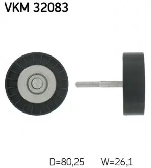 VKM32083 Обводний ролик SKF підбір по vin на Brocar