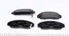 2372901 Колодки гальмівні (передні) Honda Accord/Civic 00- (Nissin) (148.8x58.5x17) R15 TEXTAR підбір по vin на Brocar
