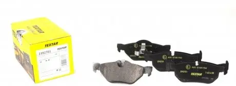 2392701 Колодки тормозные (задние) BMW 1(E81/82/87)/3 (E90-E93)/X1 (E84) 03-13 (Teves) Q+ TEXTAR подбор по vin на Brocar