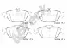 242530070200 Колодки тормозные (задние) MB C-class (W204/C204)/E-class (C207/A207) 1.6-5.5 07- (Ate) BRECK підбір по vin на Brocar