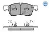 0252519021 Колодки гальмівні (передні) Jeep Grand Cherokee IV 3.0-6.4 10- (194.6x64.1x19.2) MEYLE підбір по vin на Brocar