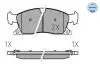 0252519021 Колодки гальмівні (передні) Jeep Grand Cherokee IV 3.0-6.4 10- (194.6x64.1x19.2) MEYLE підбір по vin на Brocar