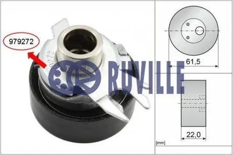 55428 Ролик натяжителя ремня ГРМ VW Golf,Polo 1.3,1.4,1.6 94- (AEX,ADX,AEA,AEE) RUVILLE подбор по vin на Brocar