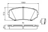 0986494879 Колодки тормозные (передние) Mazda CX-7 2.2-3.7 06- BOSCH підбір по vin на Brocar