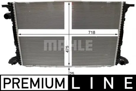 CR2180000P Радіатор, система охолодження двигуна MAHLE / KNECHT підбір по vin на Brocar